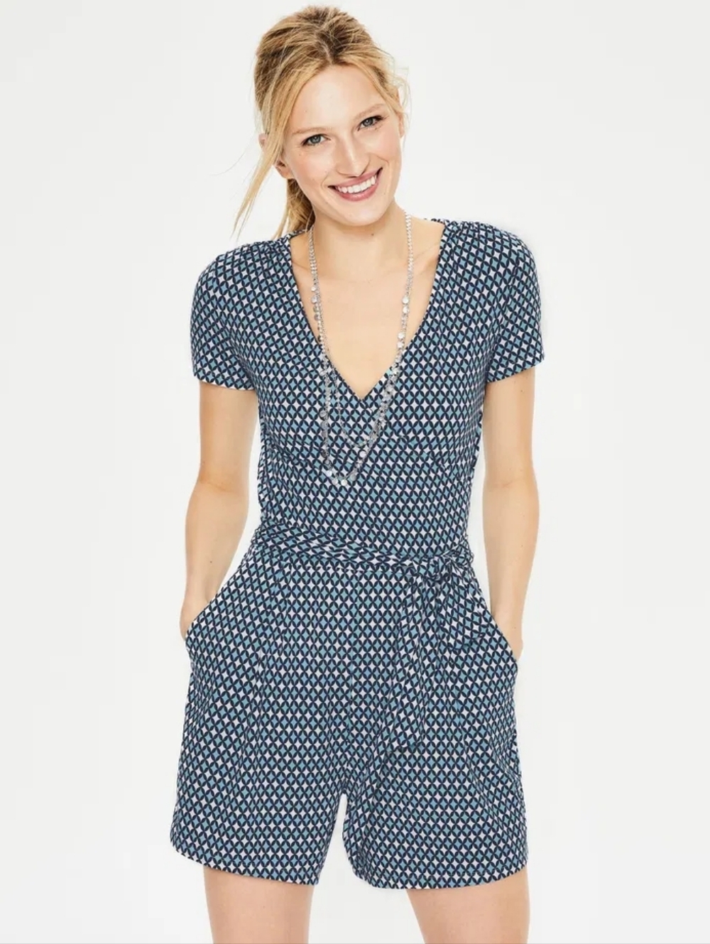 Boden Caroline Jersey Playsuit, US 2T